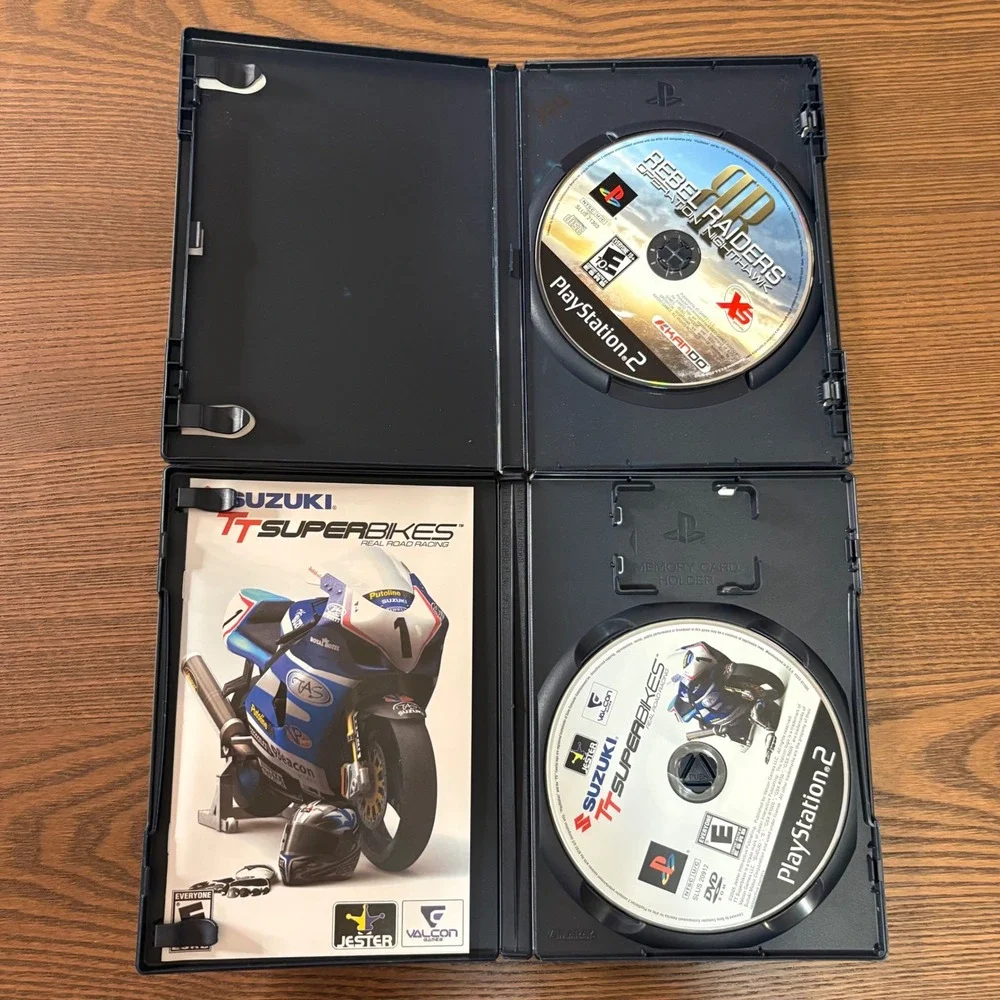 Sony PlayStation 2 Video Game Lot 5 Games Good Racing Flight Combat Bundle PS2